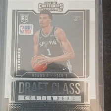Panini Contenders Victor Wembanyama Rookie Draft Class #9 Spurs Basketball Card
