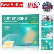 Nicotine Patches Step 3, 7mg Nicotine Stop Smoking Patches, 35 Count Quit Smokin