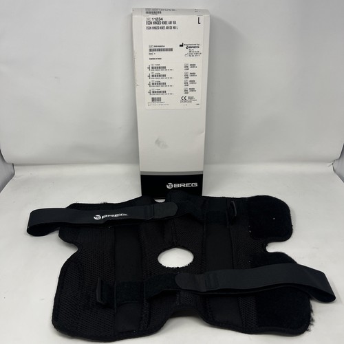 BREG 11234 Econ Hinged Knee AM OB WA Brace Size L Black