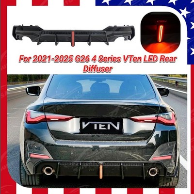 Fits 21-25 BMW G26 4 Series 430i Single Exhaust Rear Diffuser Bumper lip Spoiler