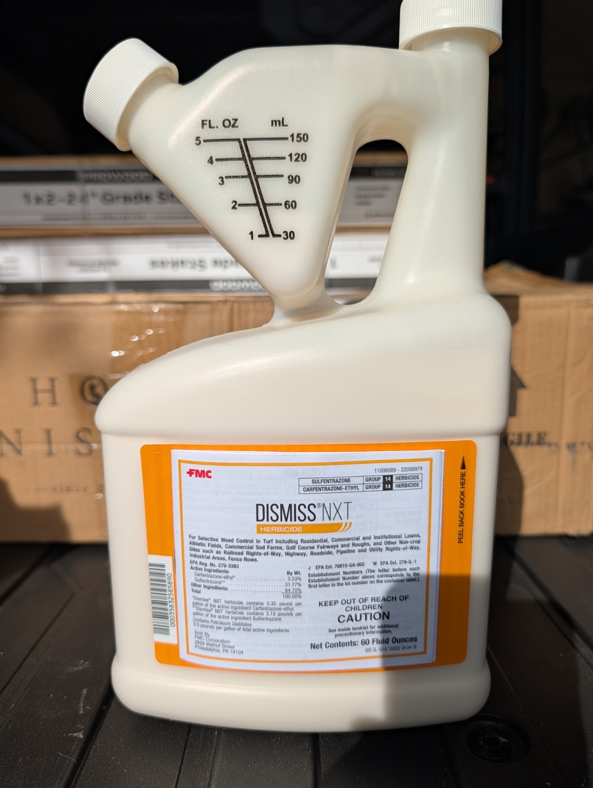 FMC Dismiss NXT Herbicide – 60 oz Bottle – Pre & Post Emergent Weed Control