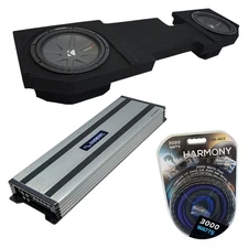 2002-2018 Dodge Ram Quad or Crew Kicker CompR CWR10 Dual 10" Sub Box HA-A1500.1