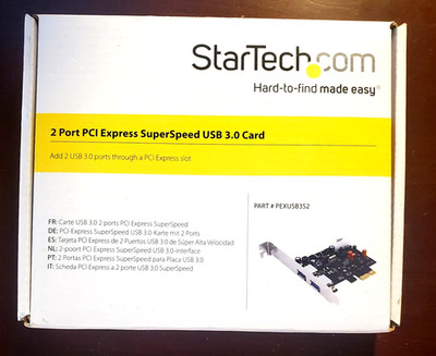 StarTech.com 2 Port PCI Express SuperSpeed USB 3.0 Card w/ SATA