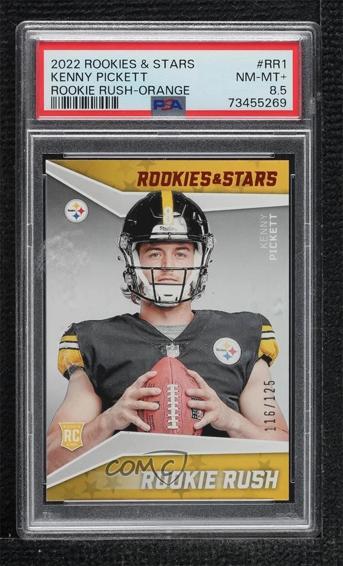 Kenny Pickett Panini Rookies & Stars Rookie Rush #RR1 Orange