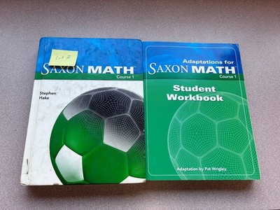 Stephe Hake Saxon Math Course 1 with Adaptations Student Workbook (lot 3)