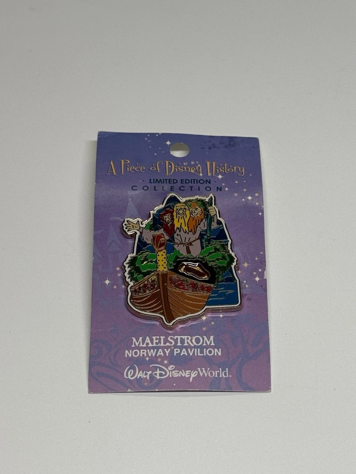 Disney Pin Piece of Disney History 2005 Maelstrom at Norway Pavilion Viking WDW