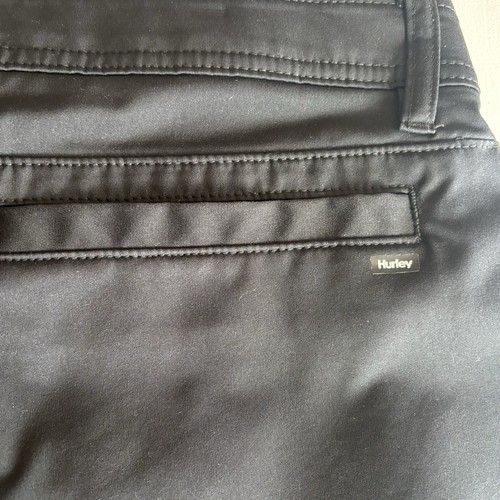 Hurley Jet Set Tech Pant Black Men's Size 38x32 workout travel athletic leisure - Picture 8 of 12