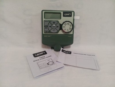 ORBIT 6 Station Sprinkler Control Center Easy Dial Lawn Program Timer 57596