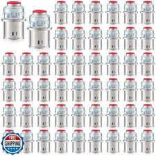 Relaxweex Metal-Clad Cable Connectors Zinc Electrical Conduit Connector 3/8" 