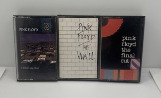 Lot 3 Pink Floyd Cassette Tapes Untested