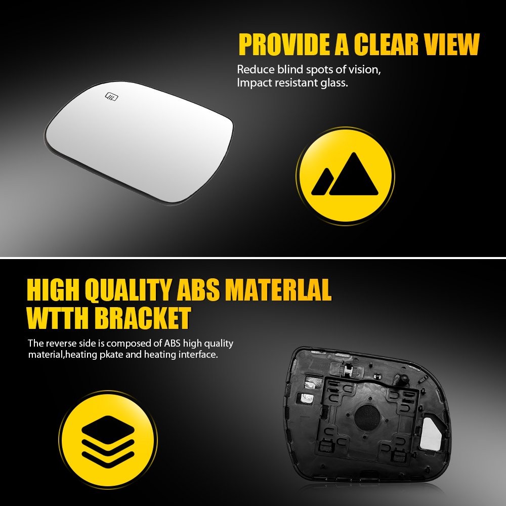 Heated Front Left Driver Mirror Glass For Toyota Sienna 2011-2019 8790608021 USA thumbnail 8