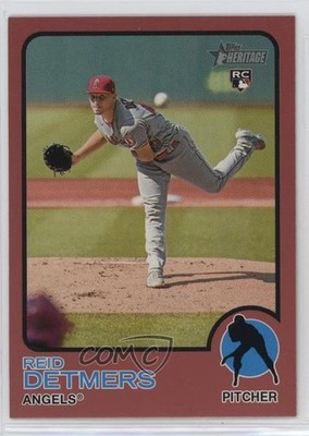2022 Topps Heritage Target Mega Box Exchange Red Border Reid Detmers #24 0ii1