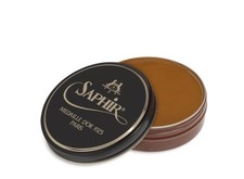 SAPHIR Medaille d Or Pate De Luxe - Natural Wax Shoe 100 ml, Light Brown