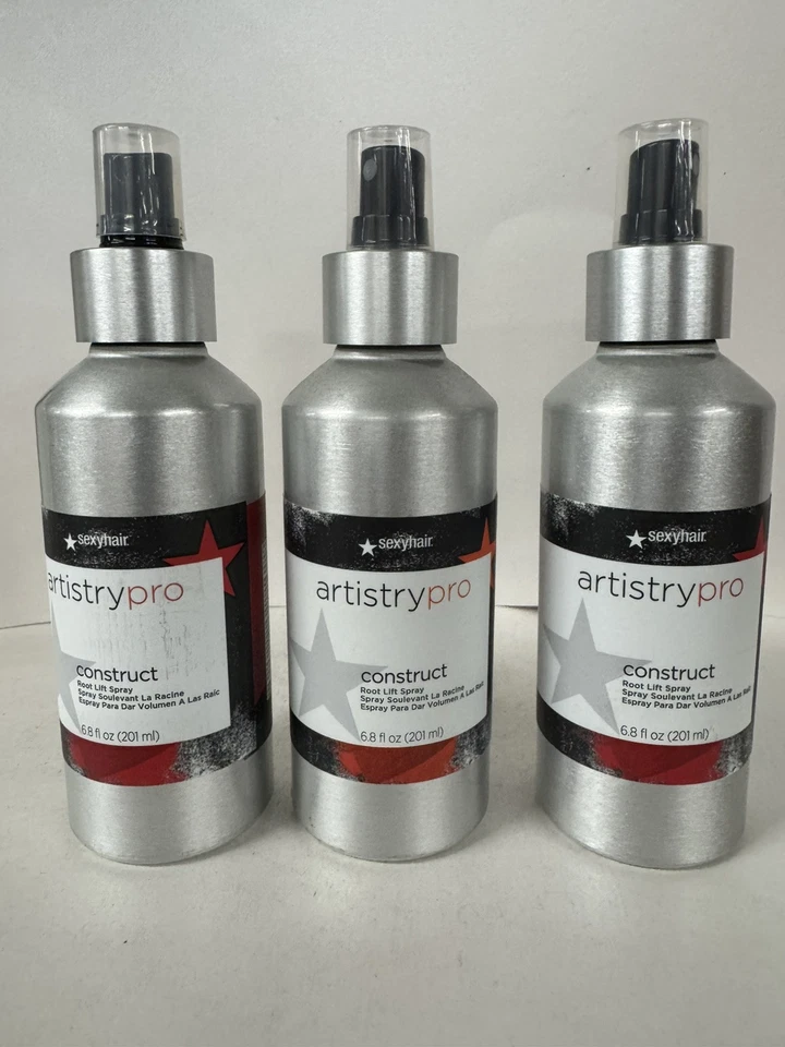 3 PACK!! SEXY HAIR ARTISTRY PRO CONSTRUCT ROOT LIFT SPRAY 6.8 OZ VOLUMIZING LIFT - Image 3 of 4