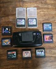 SEGA Game Gear Console Lot of 9 Sonic, Lion King, Battleship, and more