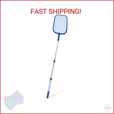 Swimline Leaf Skimmer with 48" Adjustable Aluminum Telescopic Pole