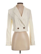 Love Tree Women Ivory Blazer S