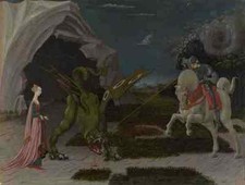 Paolo Uccello Saint George And The Dragon A4 Print