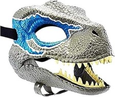 Animal Dinosaur Mask Dino Masks for Adults  Kids Opening Jaw Realistic Latex