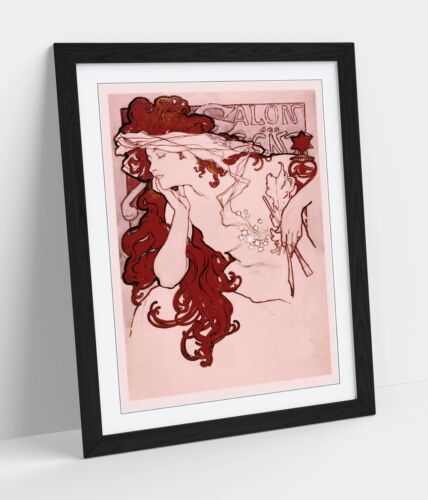 ALPHONSE MUCHA POSTER SALON DES CENT 1896 -FRAMED WALL ART POSTER PAPER PRINT - Picture 1 of 10