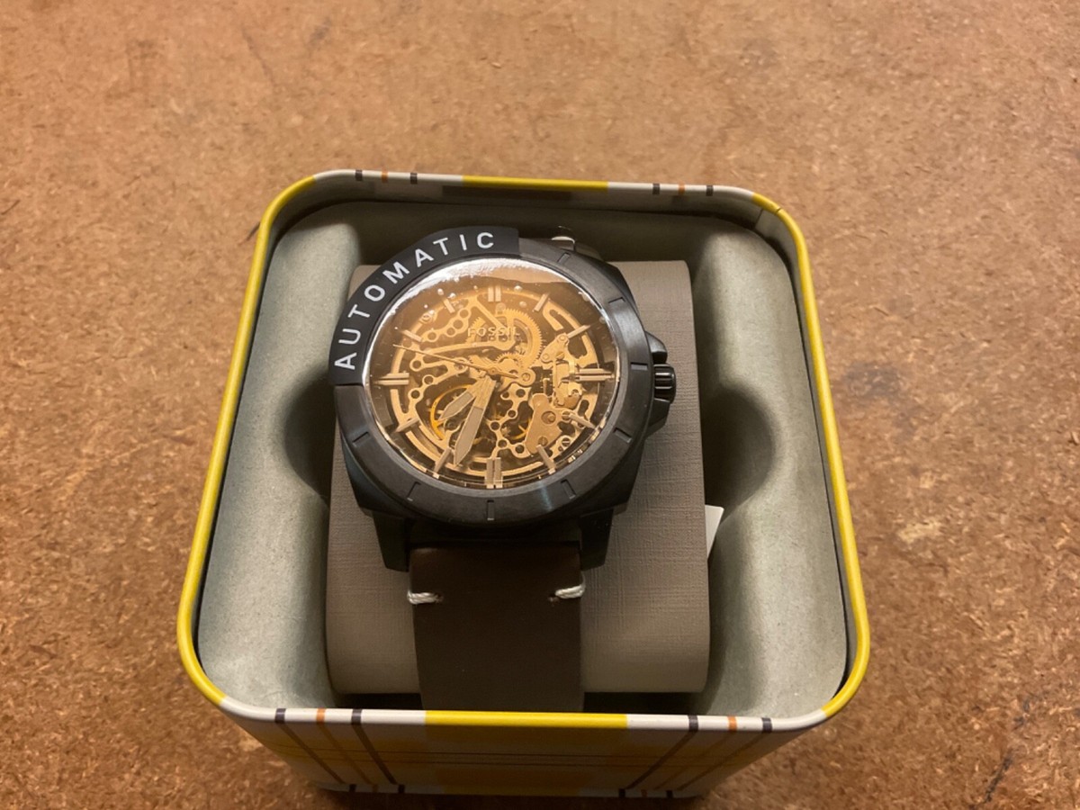 Fossil Men's Mechanical Vintage Watch Black BQ2429 for sale