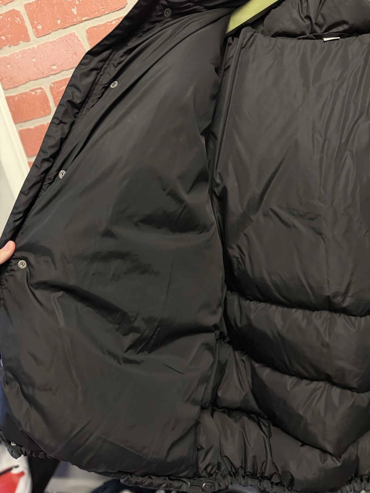 Gucci Puffer Monogram Jacket Nylon Black 100% Aut… - image 15