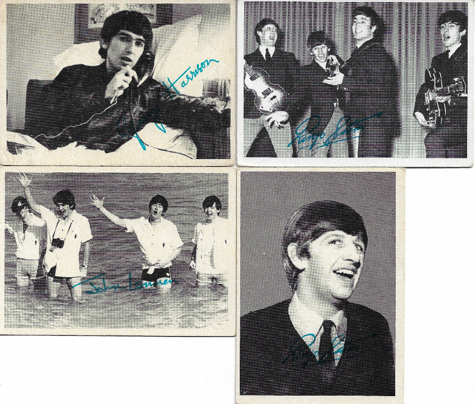 1964 TOPPS BEATLES 3RD SERIES 4 CARD LOT WITH #149 151 156 + 159