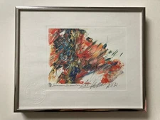 SUMMER ENCOUNTER RA EXHIBITION RCA ABSTRACT SCREEN PRINT SIGNED ARTIST PROOF