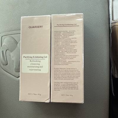 Purifying Exfoliating Gel, Quarxery Purifying Cream for Face & Body 2 Pack