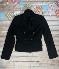 EXPRESS DESIGN STUDIO SZ 2 BLACK LONG SLEEVE BUTTON UP BLAZER