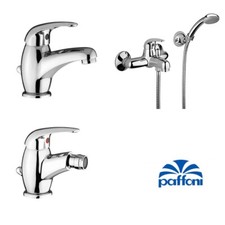 PAFFONI SET COMPLETO RUBINETTERIA BAGNO LAVABO, BIDET E VASCA CON DOCCETTA CROMO