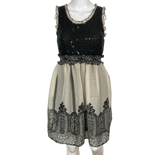 american rag black lace dress AMERICAN RAG CIE WOMENS SMALL DRESS SHIMMERY BLACK LACE MANHATTAN LINE EUC