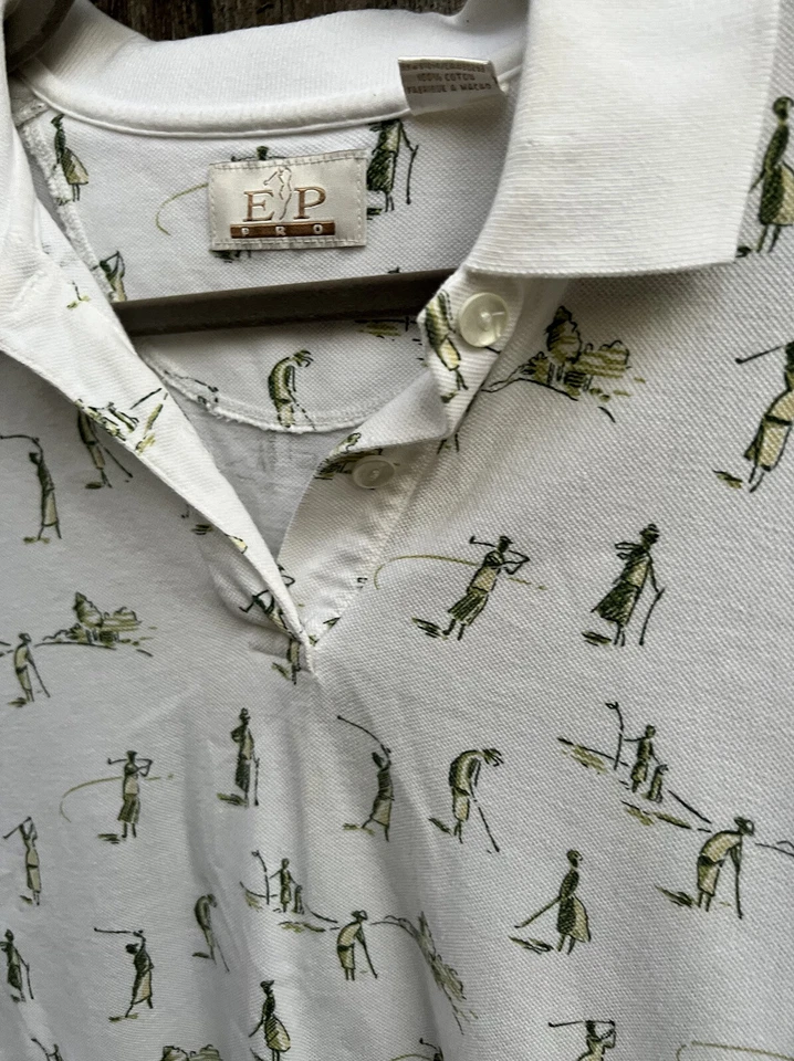 EP Pro Women’s Golf Polo Golfing Ladies Short Sleeve Tour Cotton Vintage - Image 3 of 4