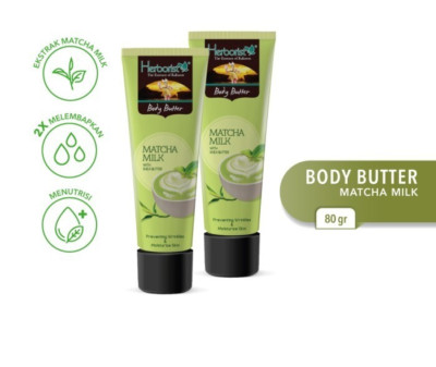 2x HERBORIST BALI Matcha Milk Nourish Skin Natural Body Lotion Moisturizer 80g