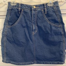 Calvin Klein Denim Skirt Juniors Size 13, Women's size XS Made In USA EUC