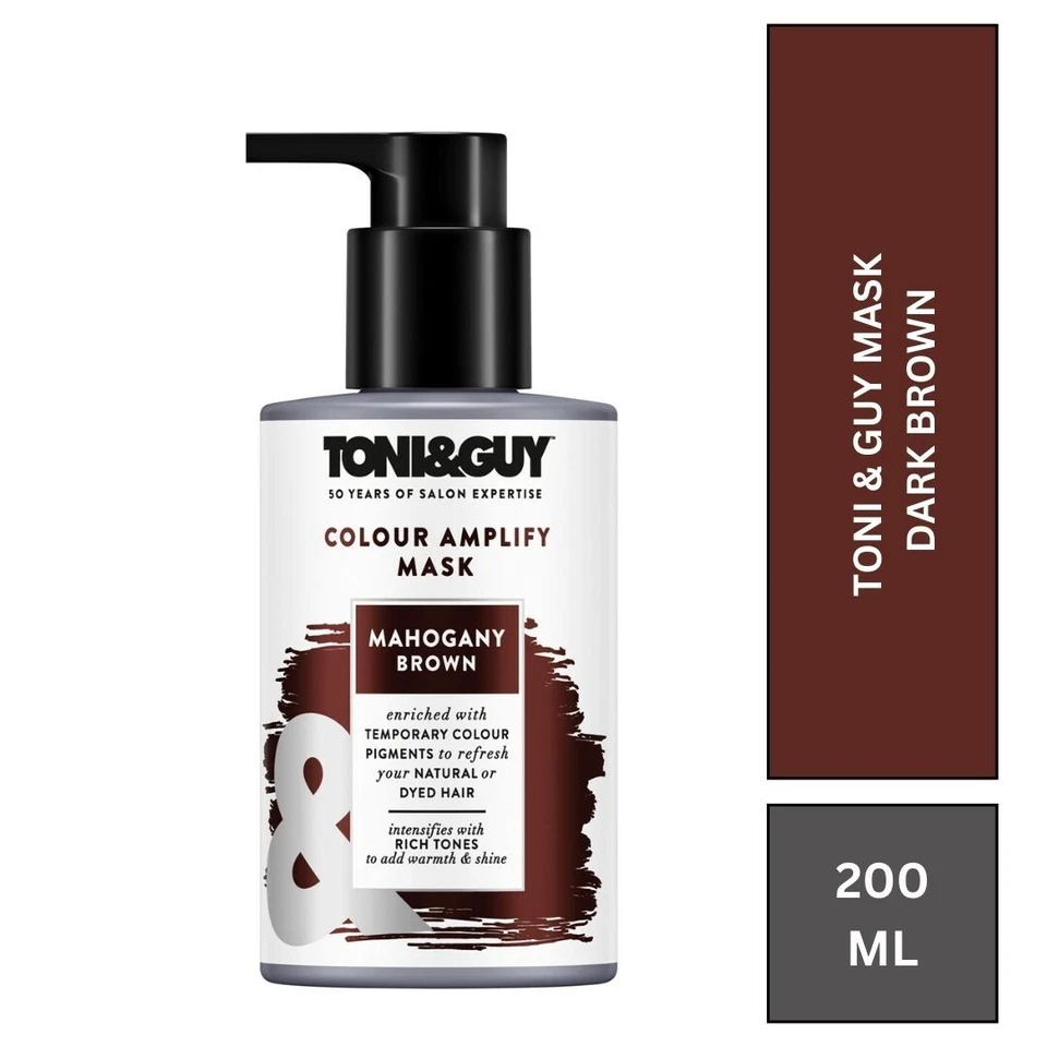 Toni&Guy Colour Amplify Hair Mask Mahogany Brown 200ML x 6 - Image 3 of 4