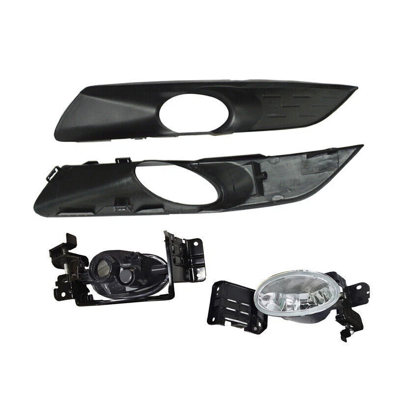 For Honda Accord Crosstour 2010-2012 Front Bumper Fog Lights Lamp W/ Cover Bezel - Image 4 of 4