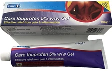 Ibuprofen Topical Gel 5% Rapid Pain Relief Back Rheumatic Muscular Pain 100G