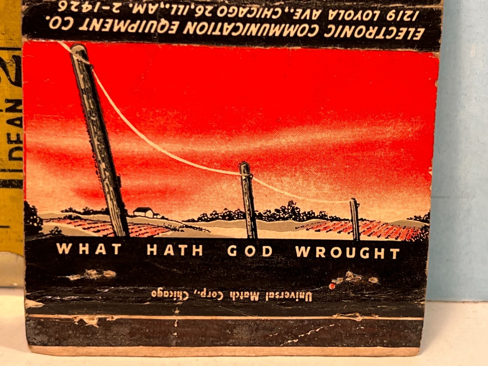 Electronic Communications Equip. Co. Royal Flash Billboard Matchbook