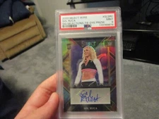 2023 WWE PANINI SELECT SOL RUCA TIE DYE PRIZM AUTO #17/25 RC- PSA GRADE 9