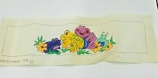 Hand Painted Needlepoint Pattern Canvas Frogs Patti Mann 7479 Flowers Panel