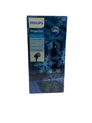 Philips LED Cool White Rotating Snowflake Projector Indoor/Outdoor 