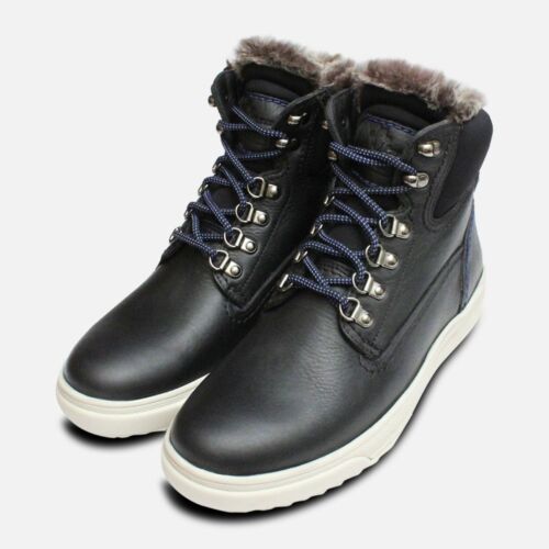Fur Lined Black Urban Trekker by Panama Jack Shoes - Picture 1 of 5