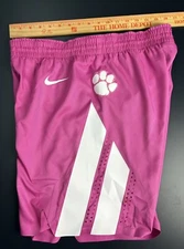 Nike Clemson Tigers Women’s Team Issue Pink Basketball Shorts 2019-2020 Size 36