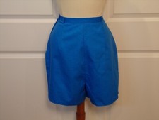 Vintage 1960's Shirtmodes Blue Cotton Shorts Deadstock Tailored In Japan