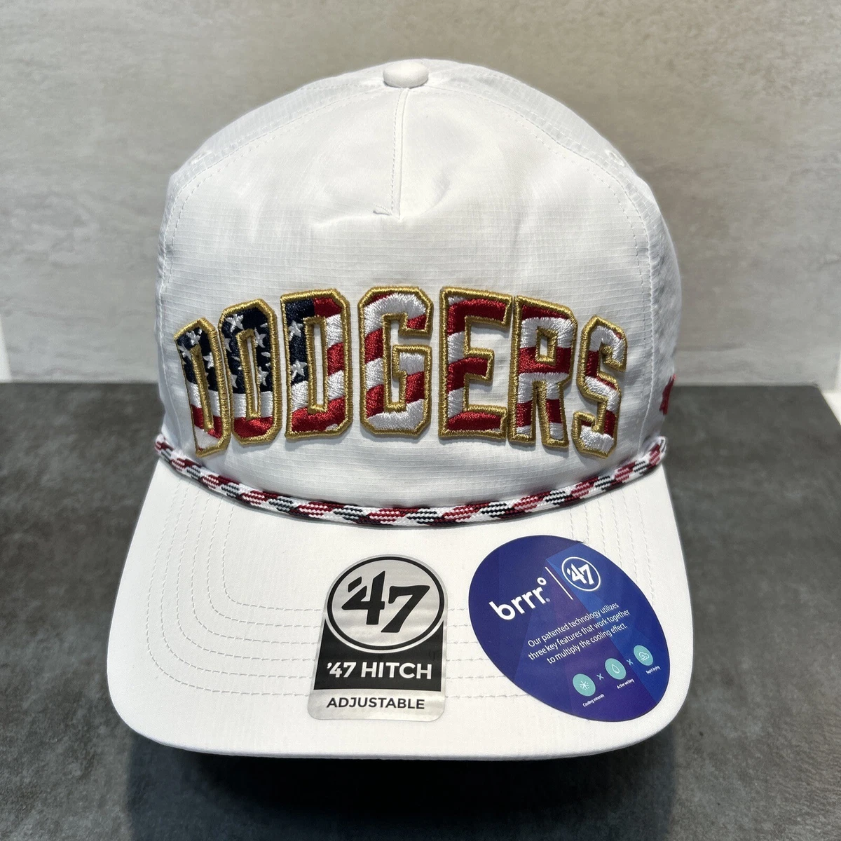 Dodgers american shop flag hat