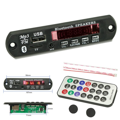 USB MP3 Module Bluetooth 12V MP3 WMA Decoder Board Audio Module FM AUX USB2504 - Picture 13 of 16
