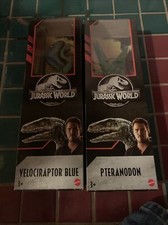 New Jurassic World Toys Jurassic World Dino Velociraptor Blue And Pteranodon New