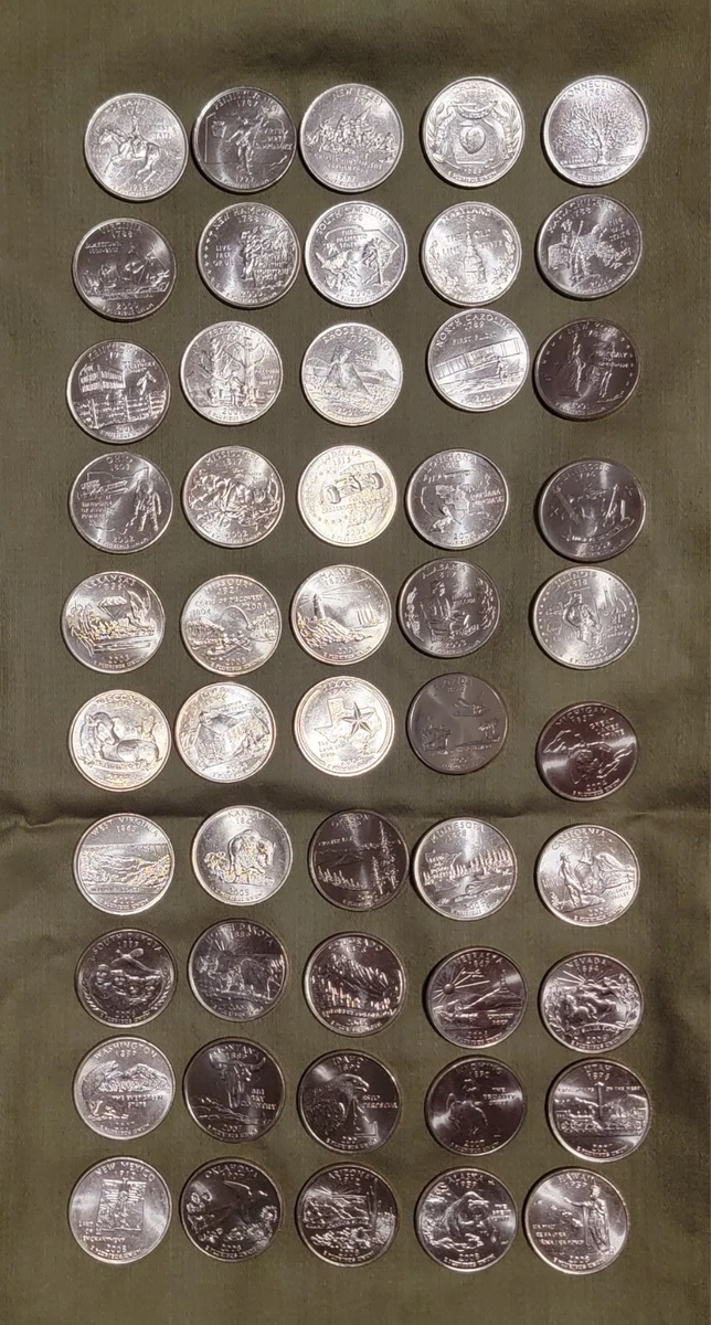 美国铸币厂1999 年50 年州套装美国25 美分州(1999 - 2008) | eBay