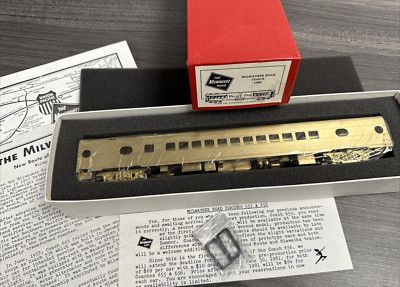The Palace Car Company HO Brass Milwaukee Road Coach #656 Unpainted C9 NIB!
